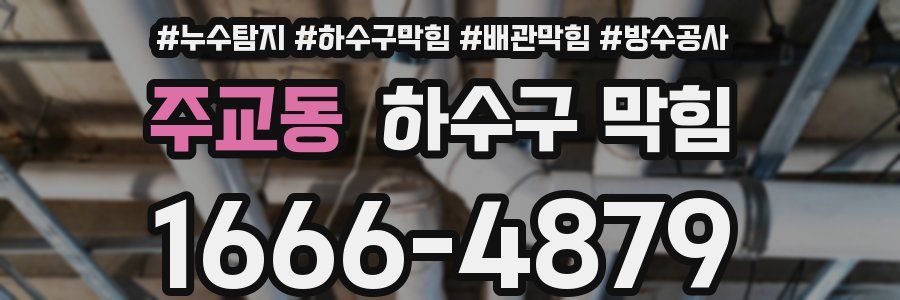 주교동 하수구 막힘