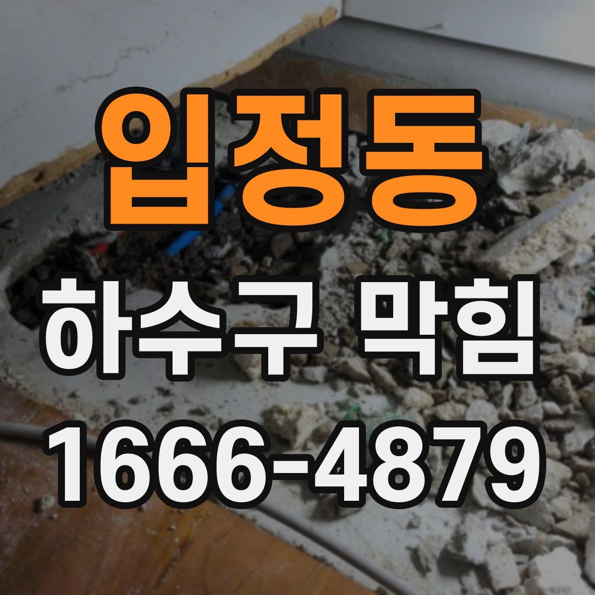 입정동 하수구 막힘
