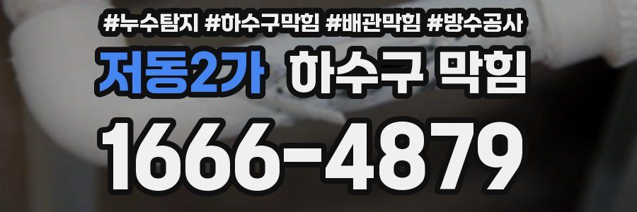 저동2가 하수구 막힘
