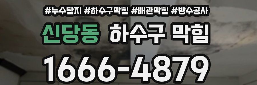 신당동 하수구 막힘