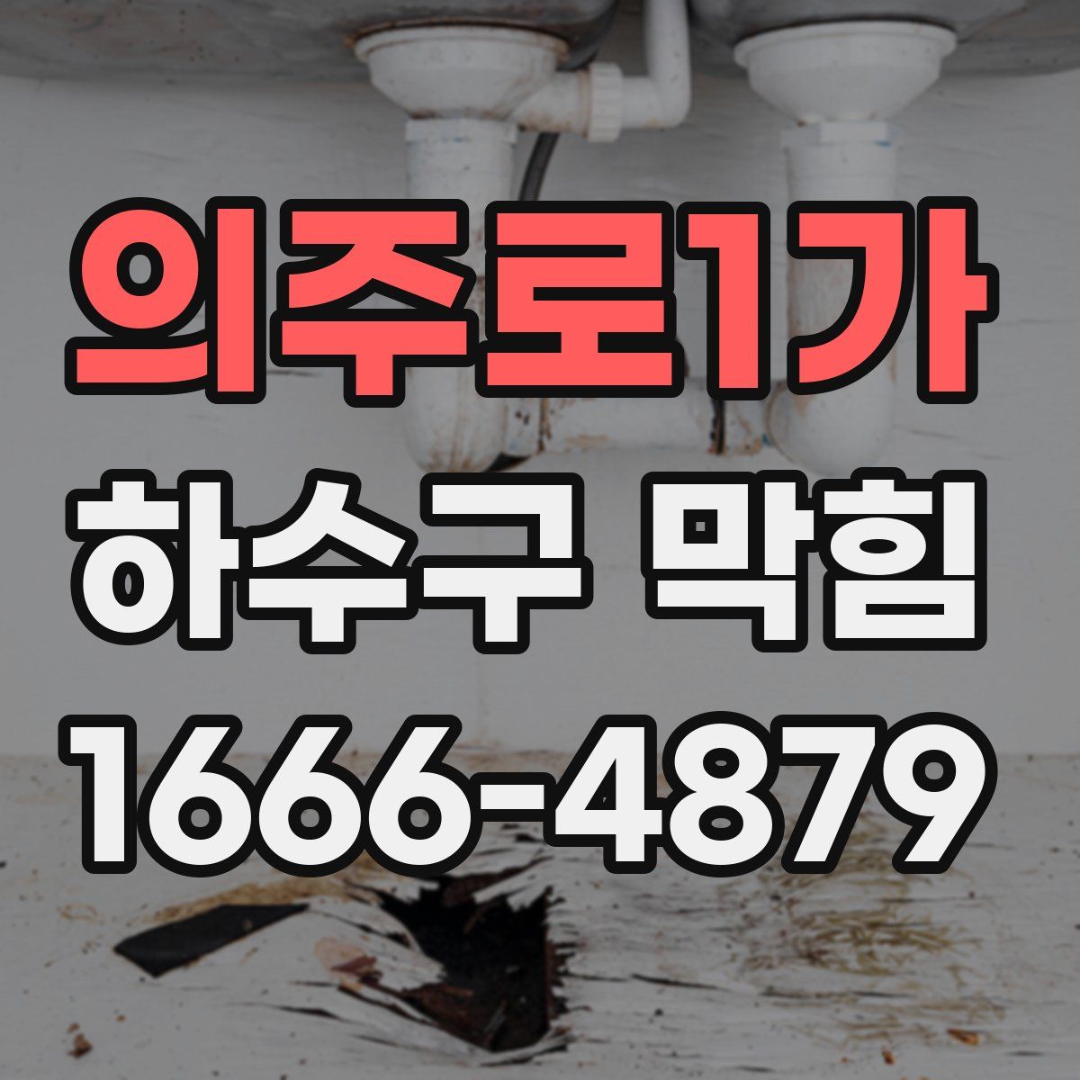 의주로1가 하수구 막힘