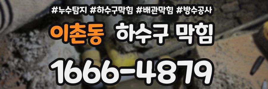 이촌동 하수구 막힘