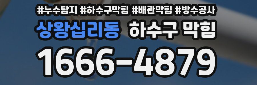상왕십리동 하수구 막힘