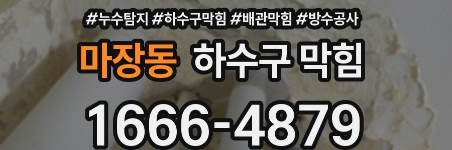 마장동 하수구 막힘