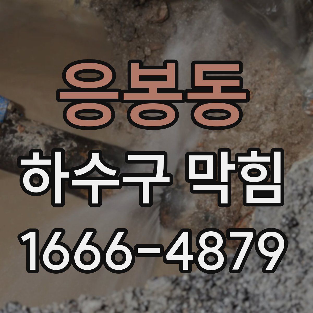 응봉동 하수구 막힘