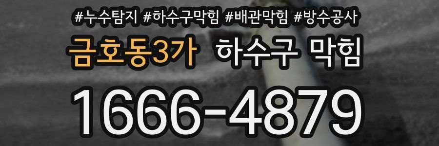 금호동3가 하수구 막힘
