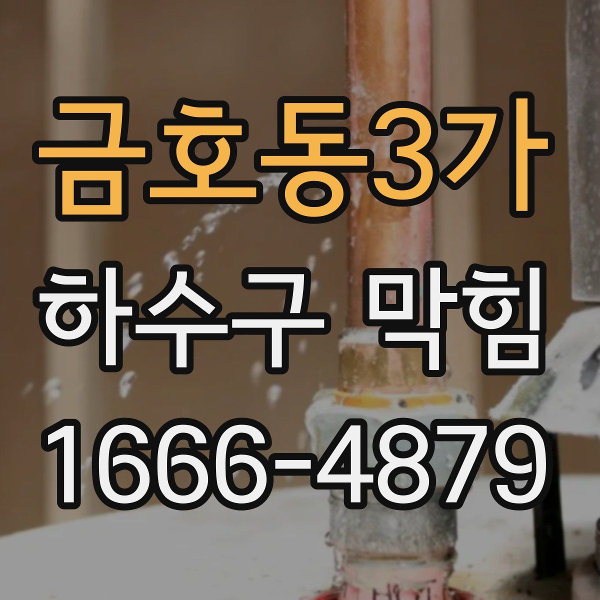금호동3가 하수구 막힘