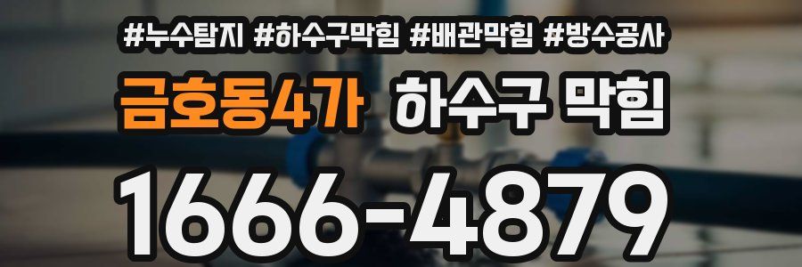 금호동4가 하수구 막힘