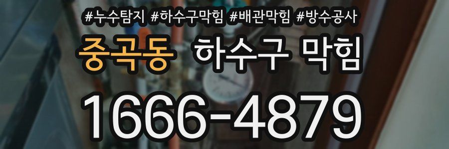 중곡동 하수구 막힘