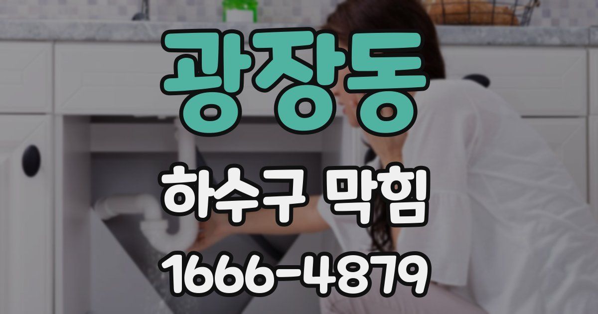 광장동 하수구 막힘