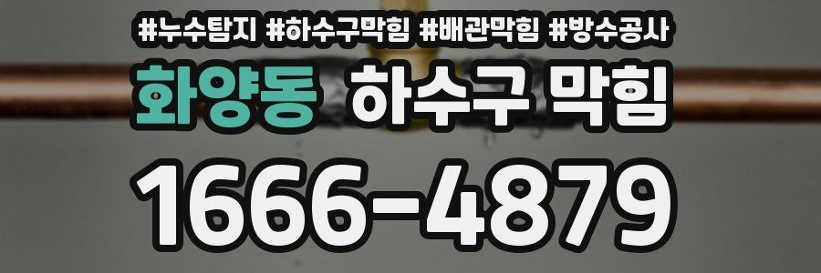 화양동 하수구 막힘