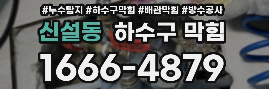신설동 하수구 막힘