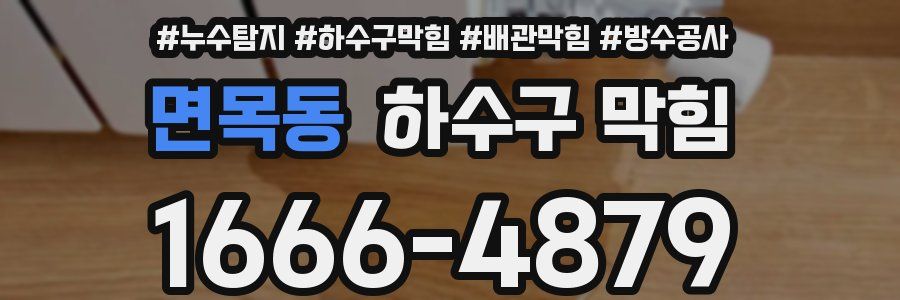 면목동 하수구 막힘