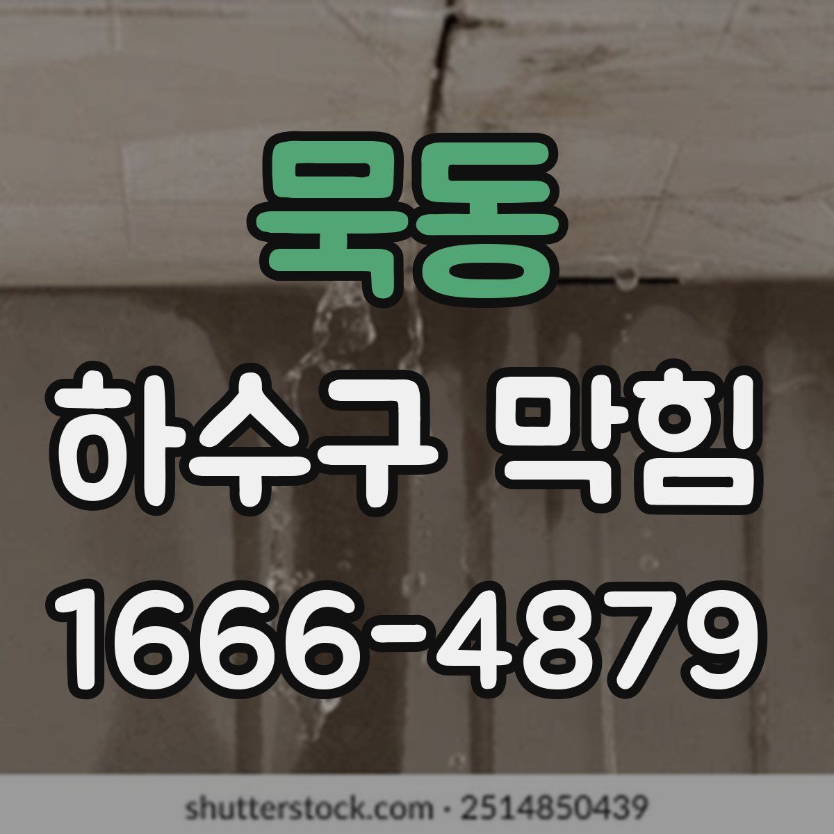 묵동 하수구 막힘