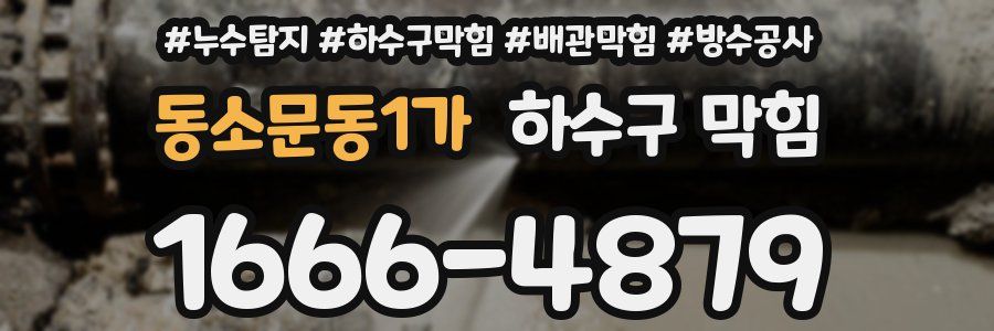 동소문동1가 하수구 막힘