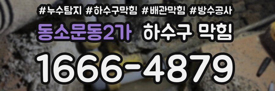 동소문동2가 하수구 막힘