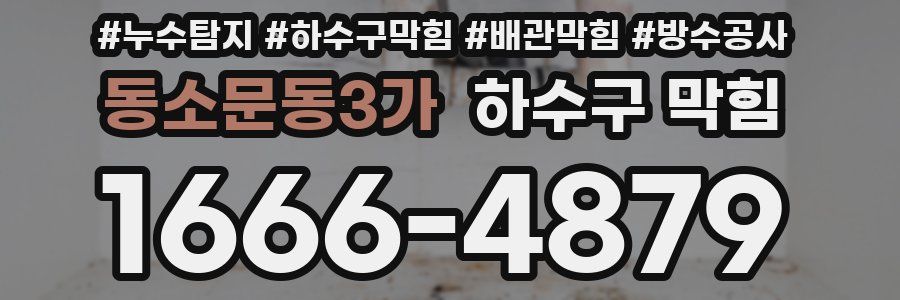 동소문동3가 하수구 막힘