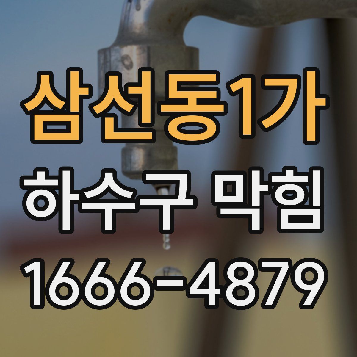 삼선동1가 하수구 막힘