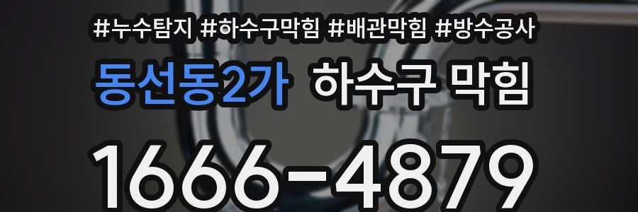 동선동2가 하수구 막힘