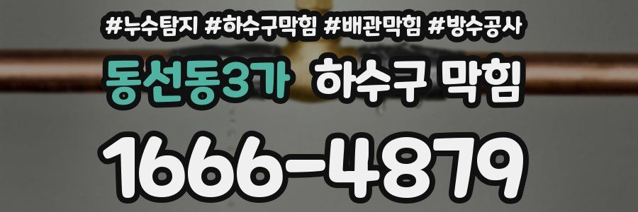 동선동3가 하수구 막힘