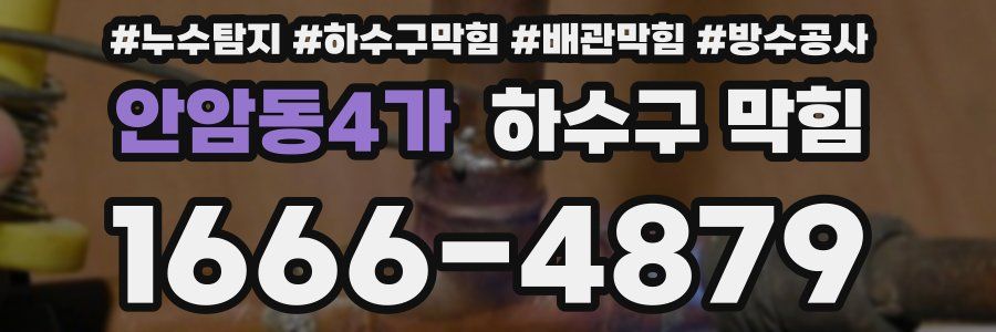 안암동4가 하수구 막힘