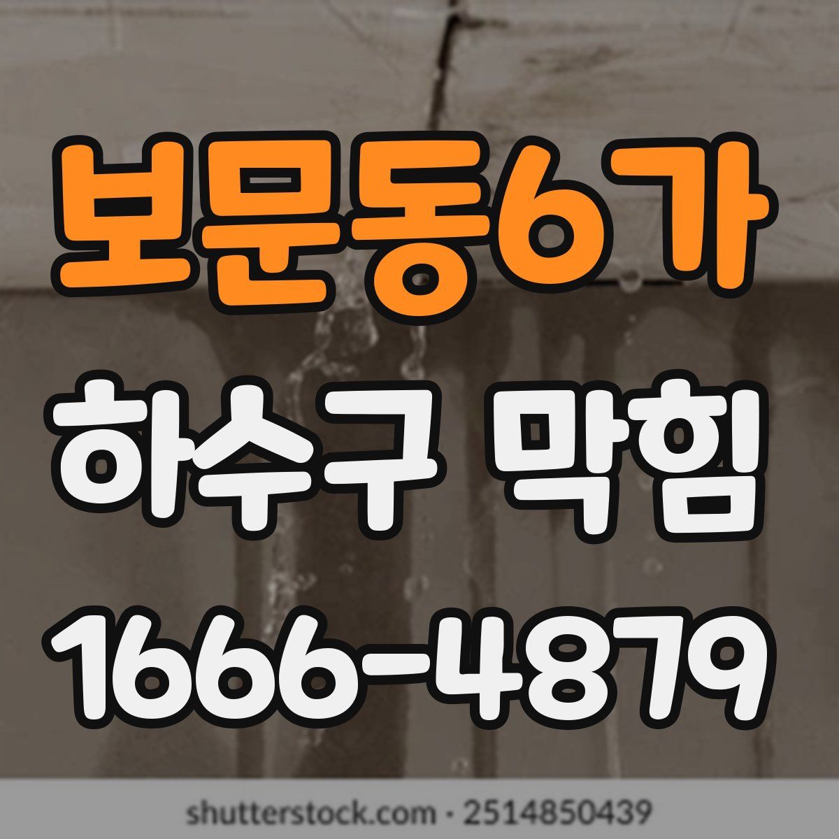 보문동6가 하수구 막힘