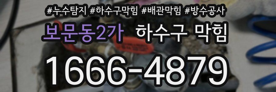 보문동2가 하수구 막힘