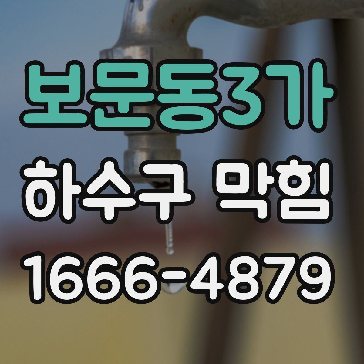 보문동3가 하수구 막힘