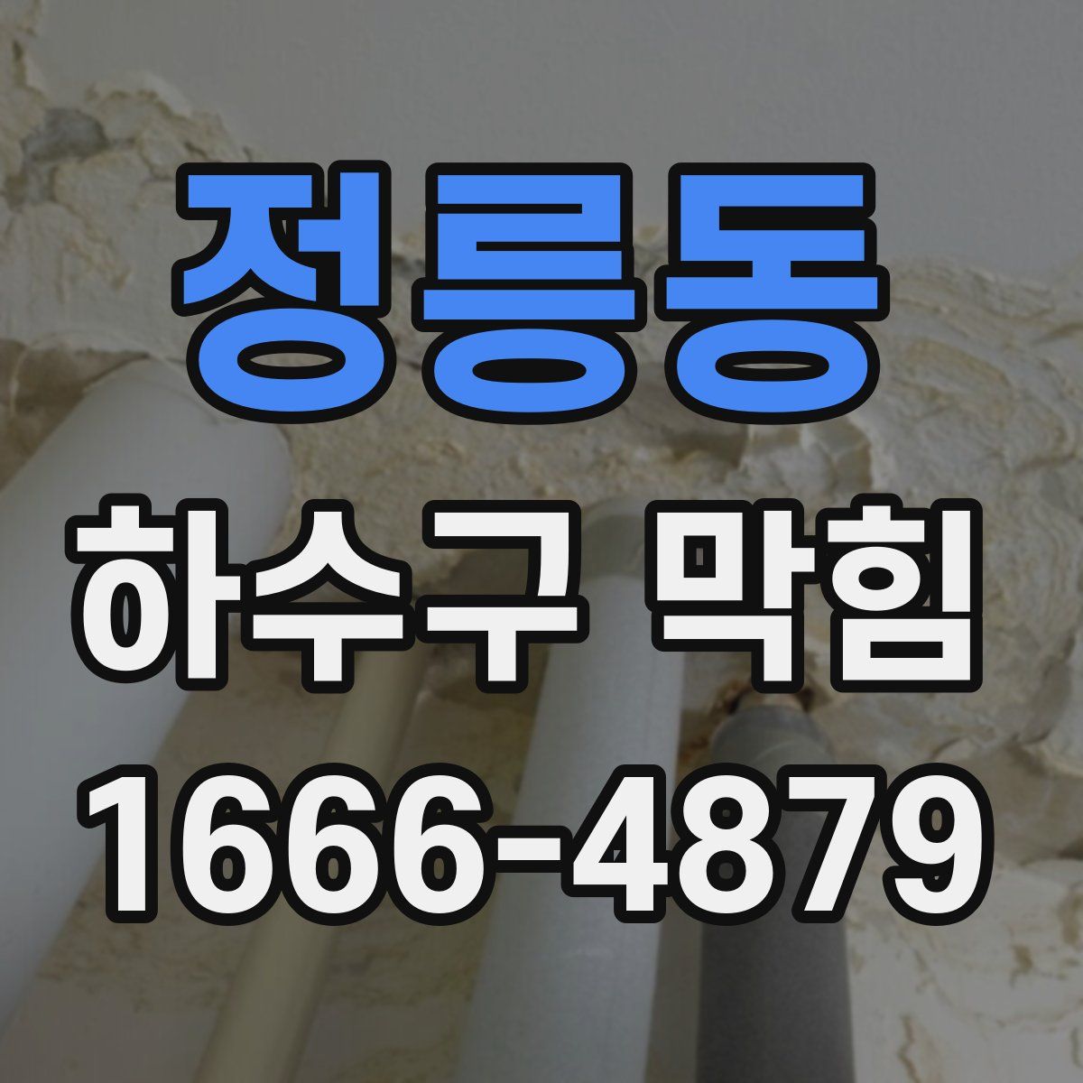 정릉동 하수구 막힘