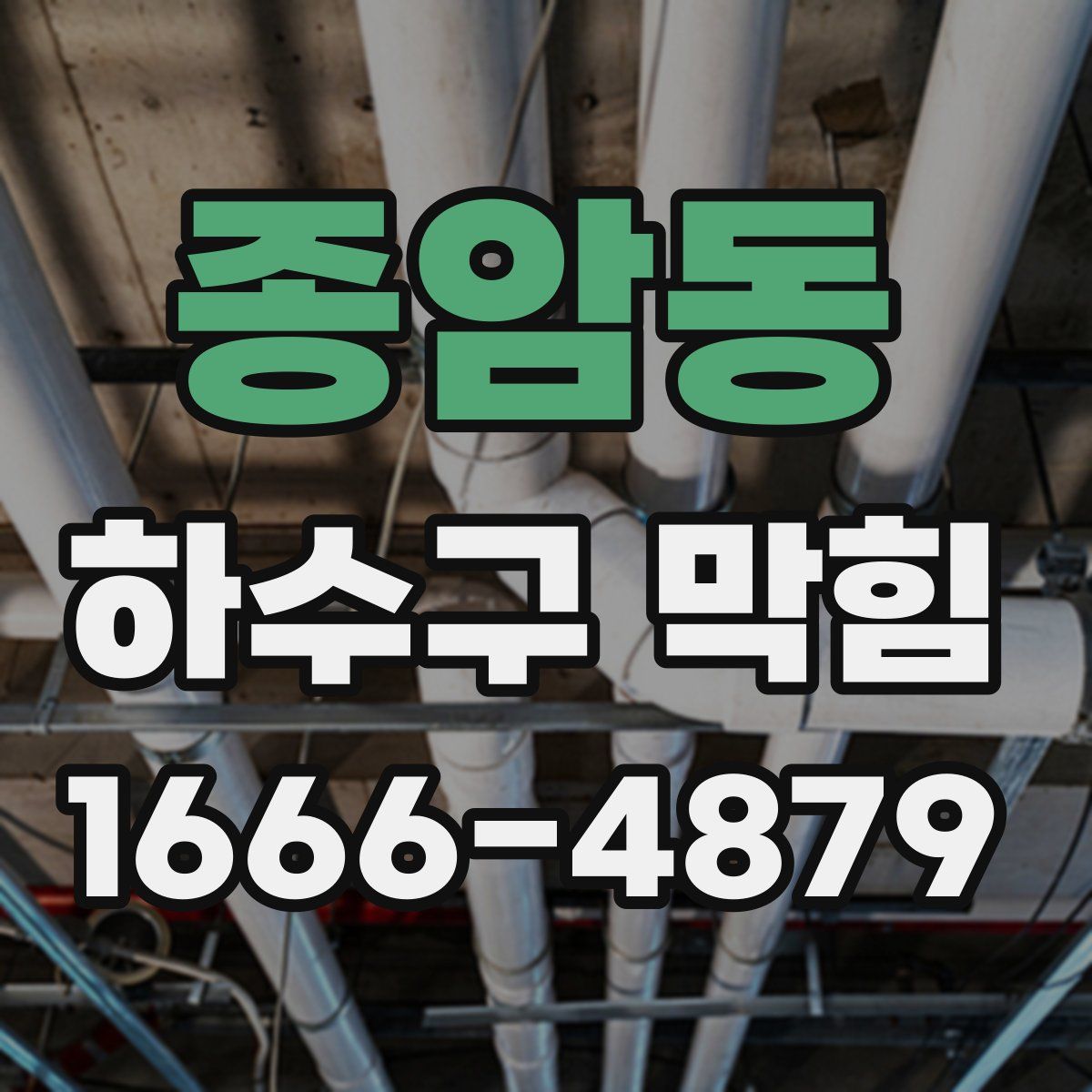 종암동 하수구 막힘