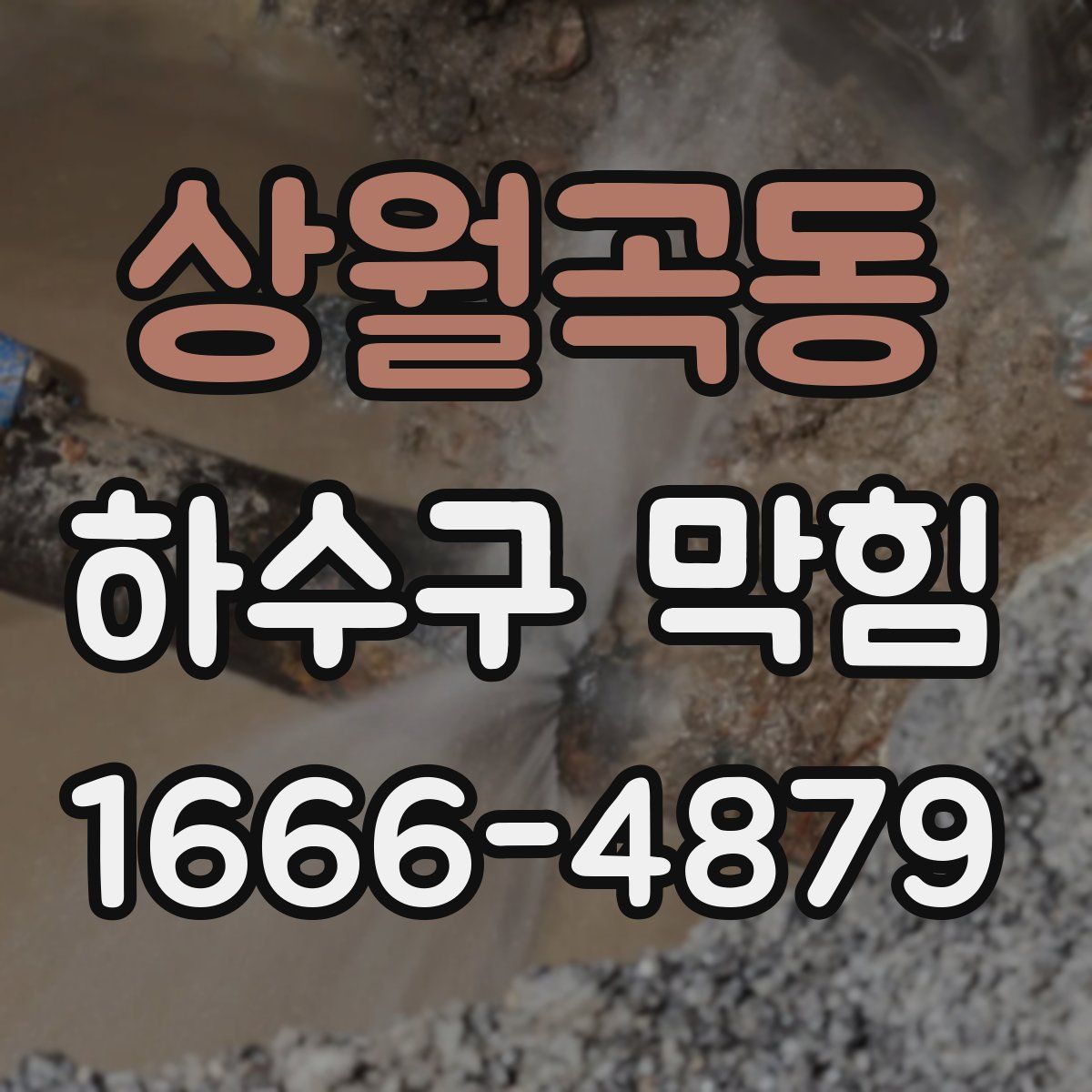 상월곡동 하수구 막힘