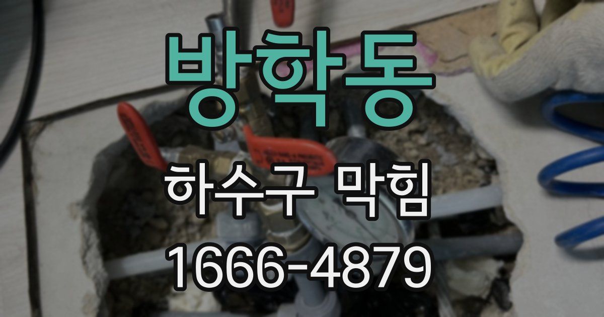방학동 하수구 막힘