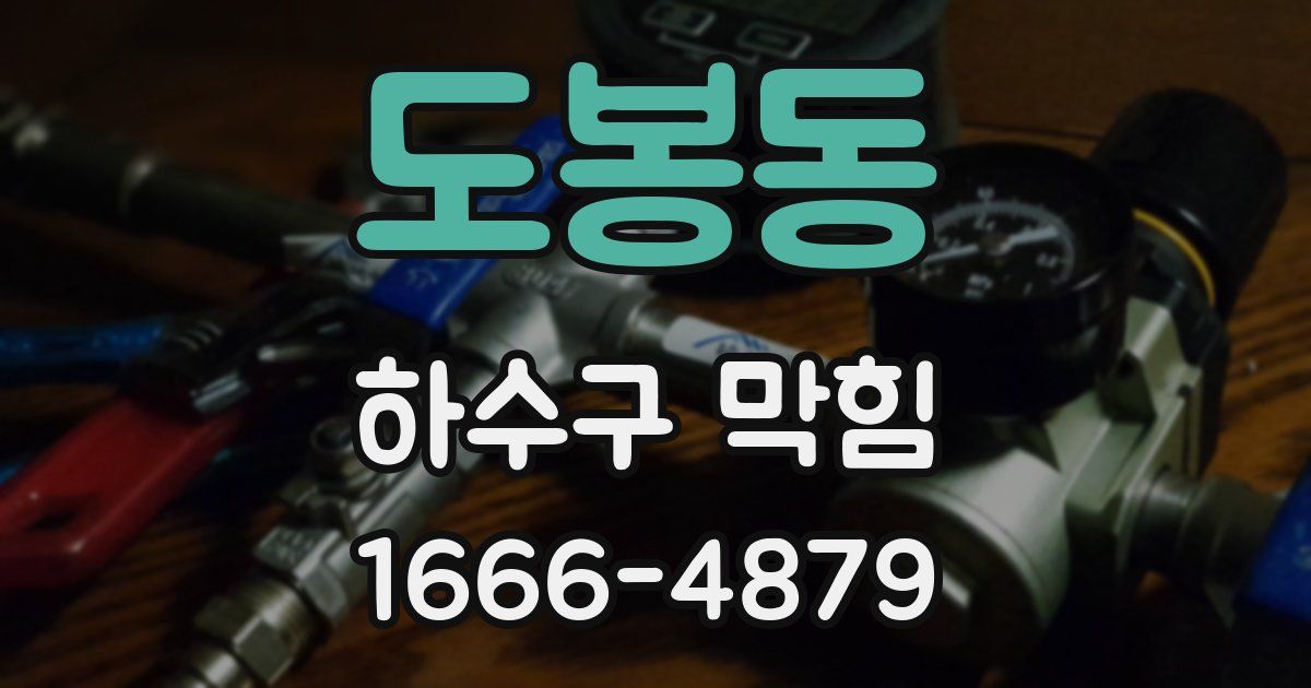 도봉동 하수구 막힘