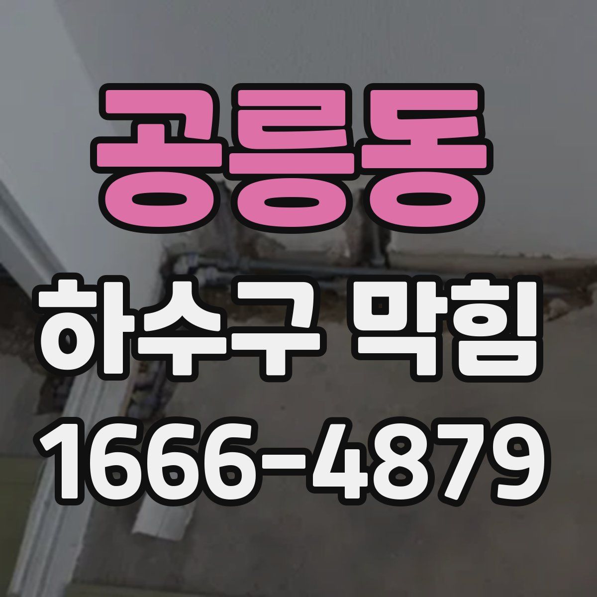 공릉동 하수구 막힘