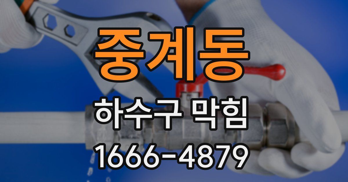 중계동 하수구 막힘
