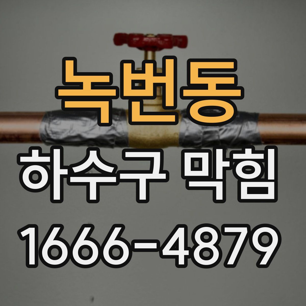 녹번동 하수구 막힘