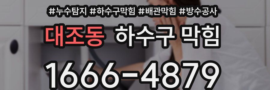 대조동 하수구 막힘