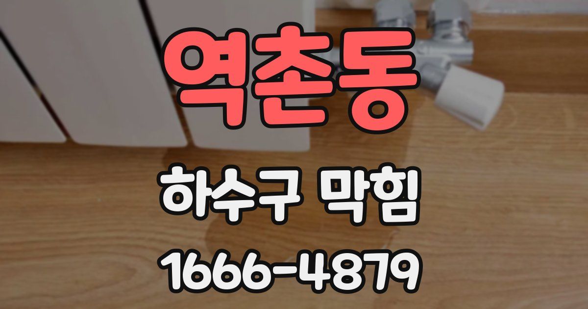 역촌동 하수구 막힘