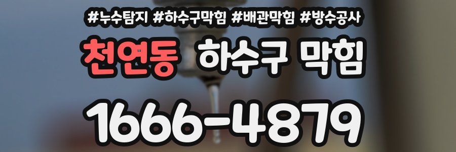 천연동 하수구 막힘