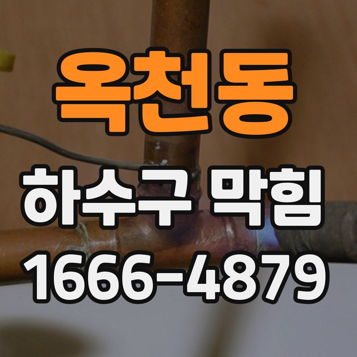 옥천동 하수구 막힘