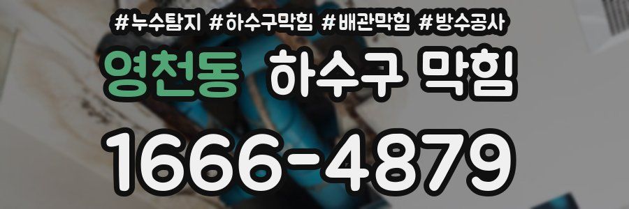 영천동 하수구 막힘