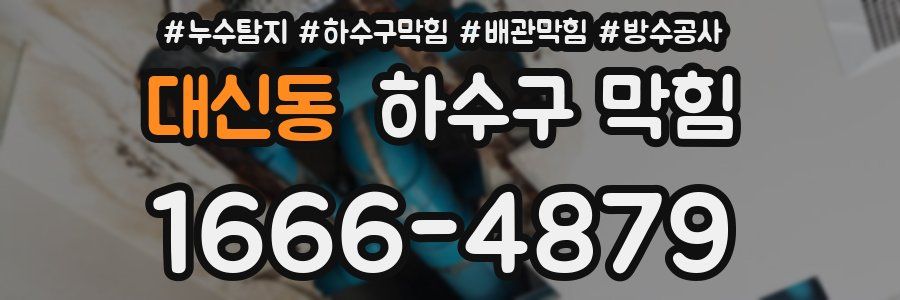 대신동 하수구 막힘