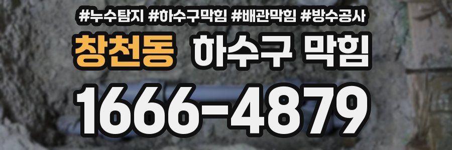 창천동 하수구 막힘