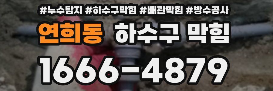 연희동 하수구 막힘