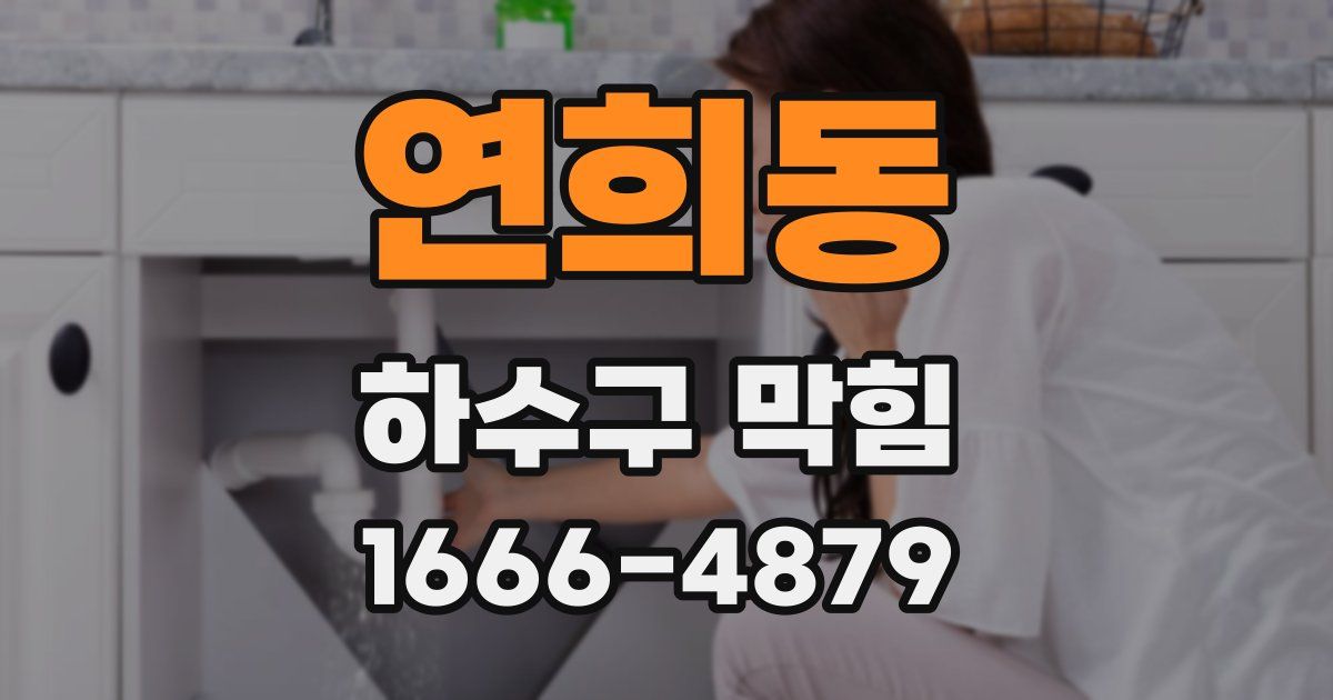 연희동 하수구 막힘