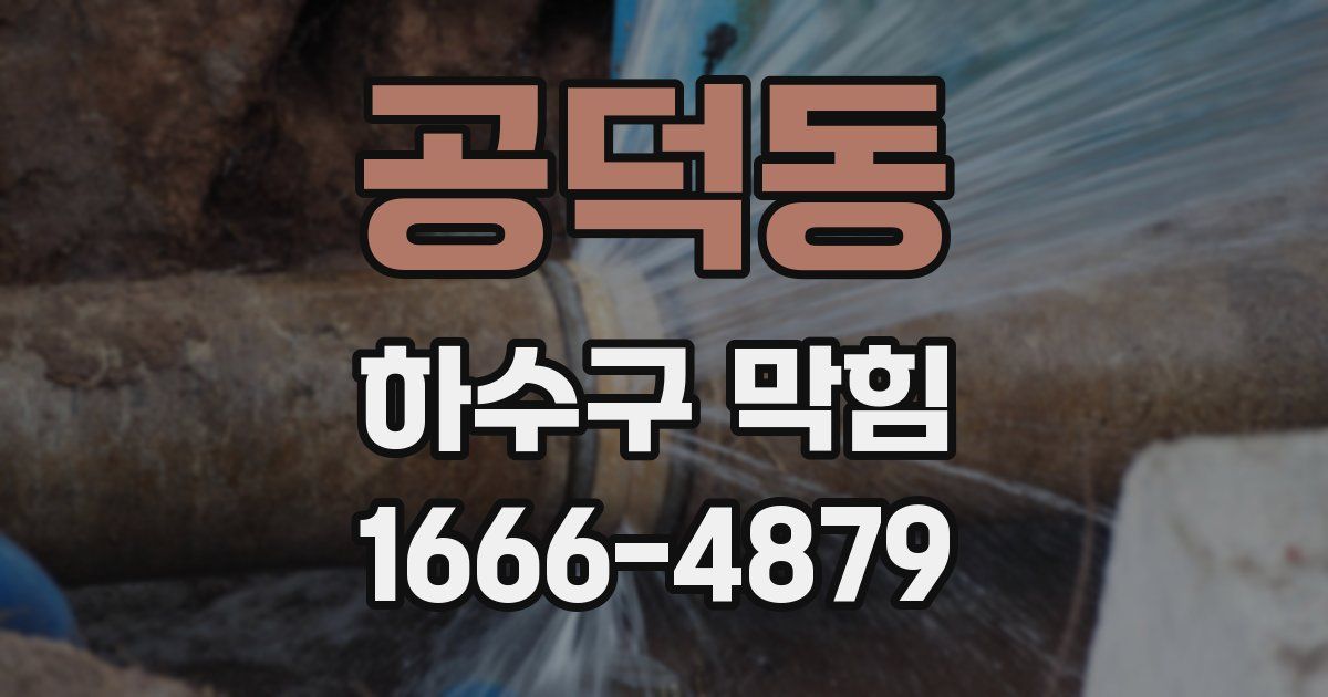 공덕동 하수구 막힘
