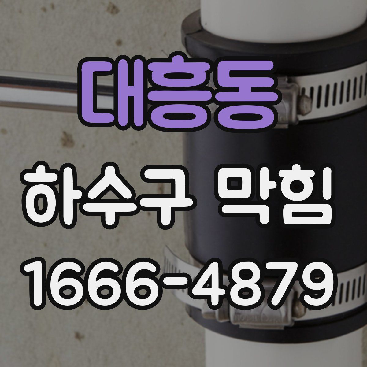 대흥동 하수구 막힘