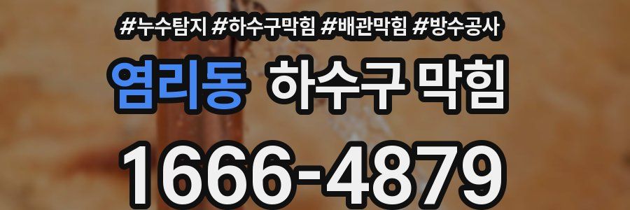 염리동 하수구 막힘