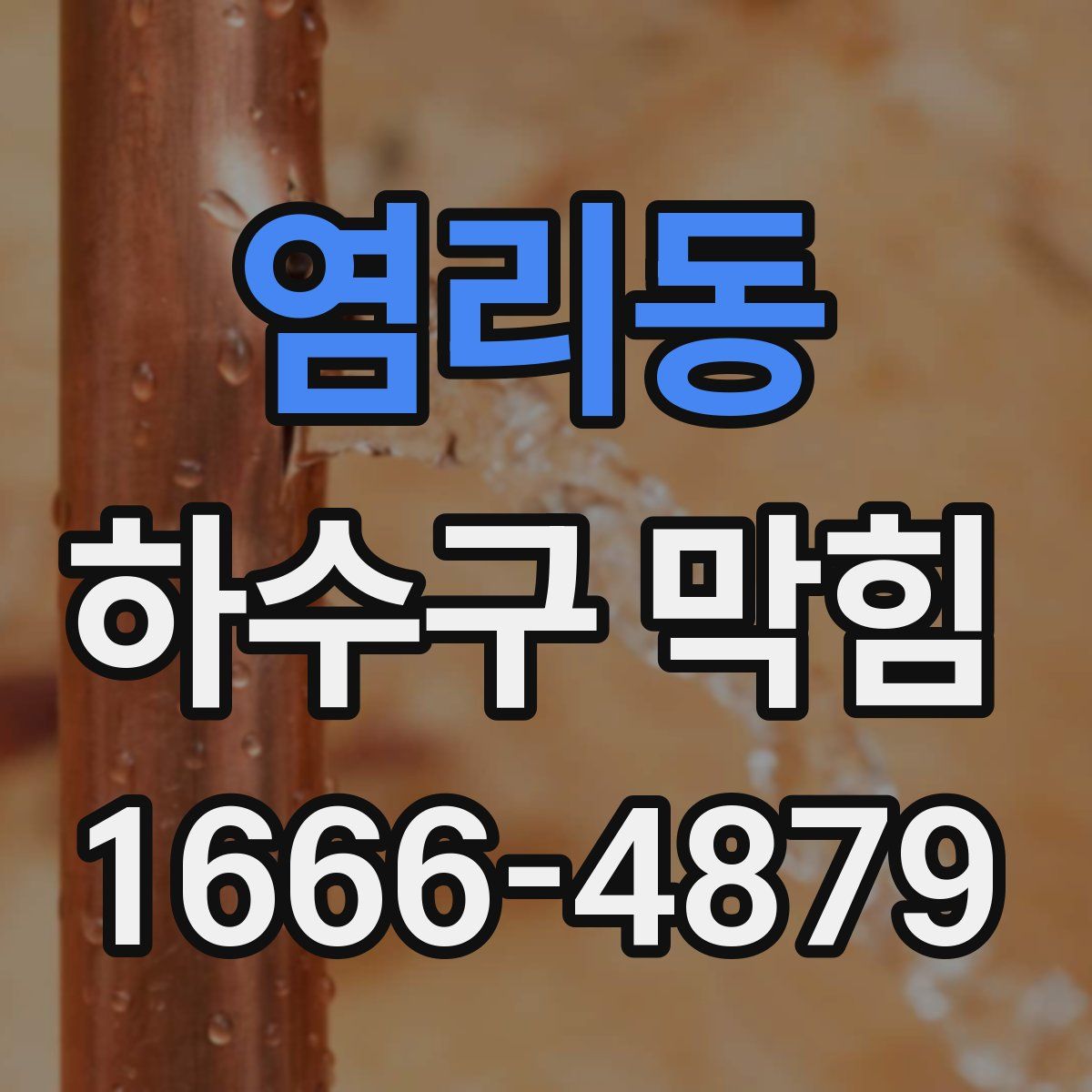 염리동 하수구 막힘