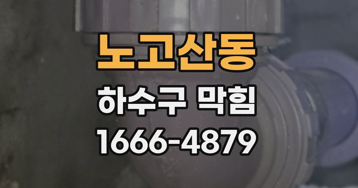 노고산동 하수구 막힘